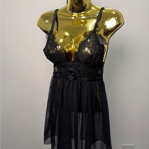 NWT Bras N Things “Nicolette” Baby Doll Soft Cup top size 8